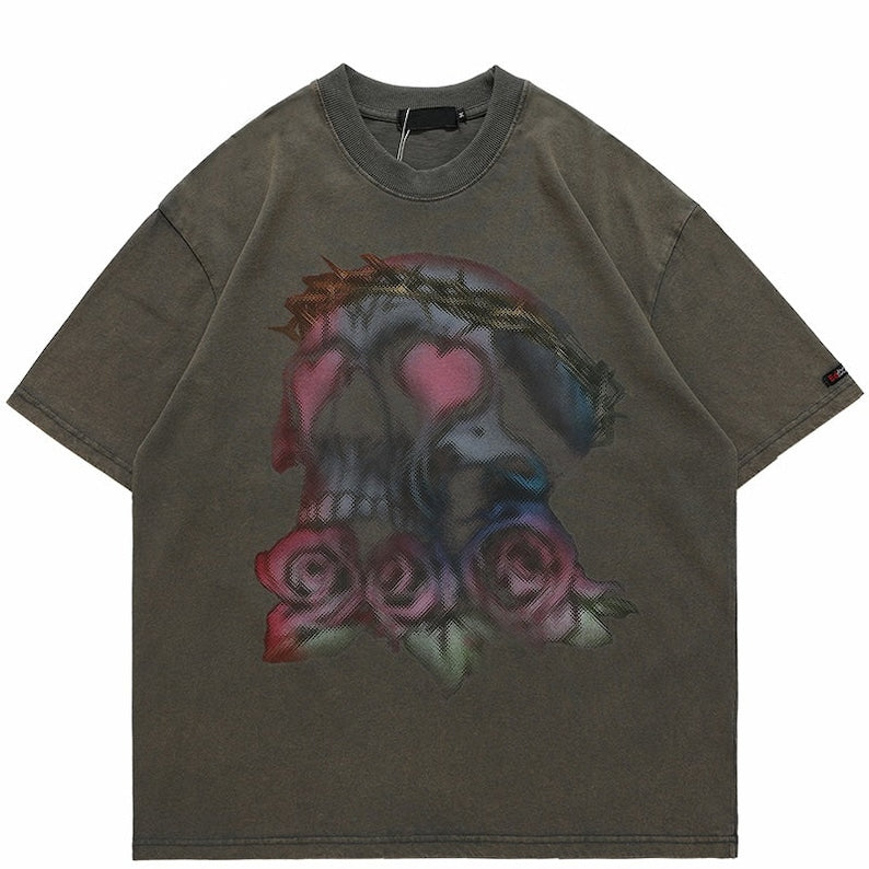 Skull Rose T-shirt Unisex