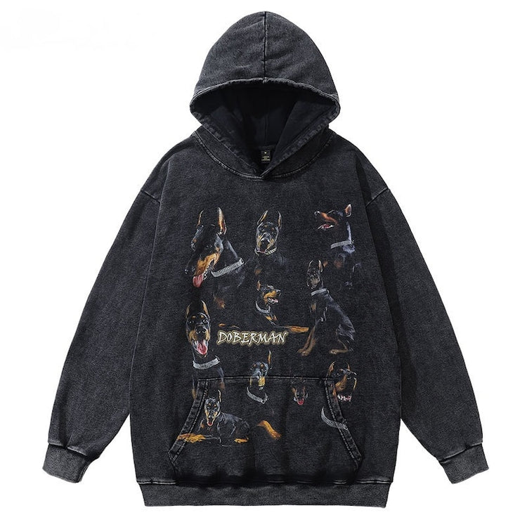 doberman dog hoodie