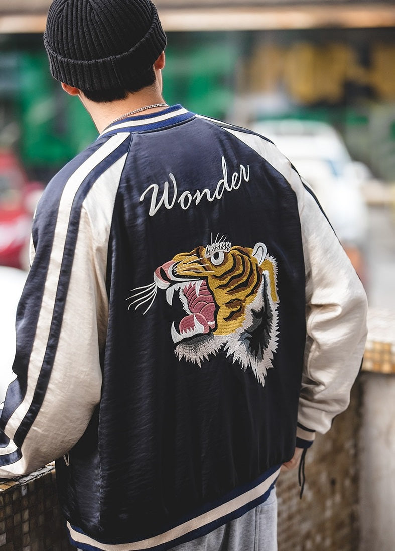 Reversible Yokosuka Retro Tiger Embroidery Jacket