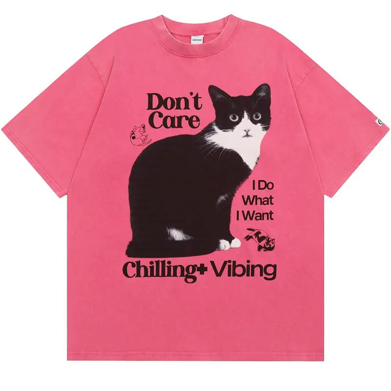 Don't Care - Cat Vibes Unisex T-shirt