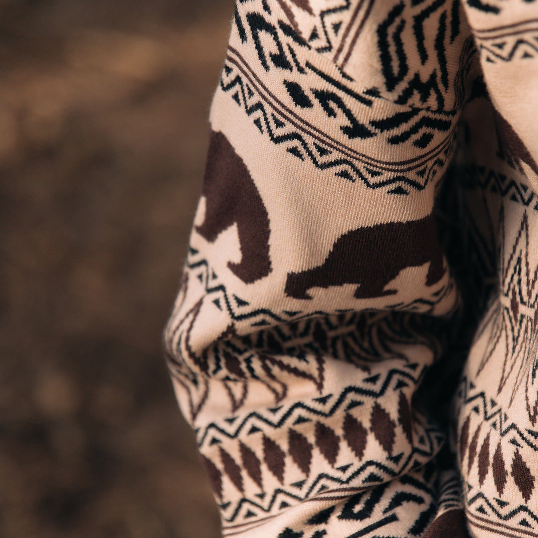 ''Nomad'' Knitted Pattern Sweater - Unisex