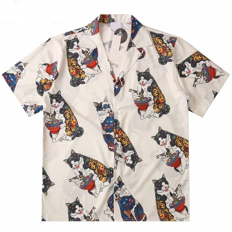 cat beach shirt
