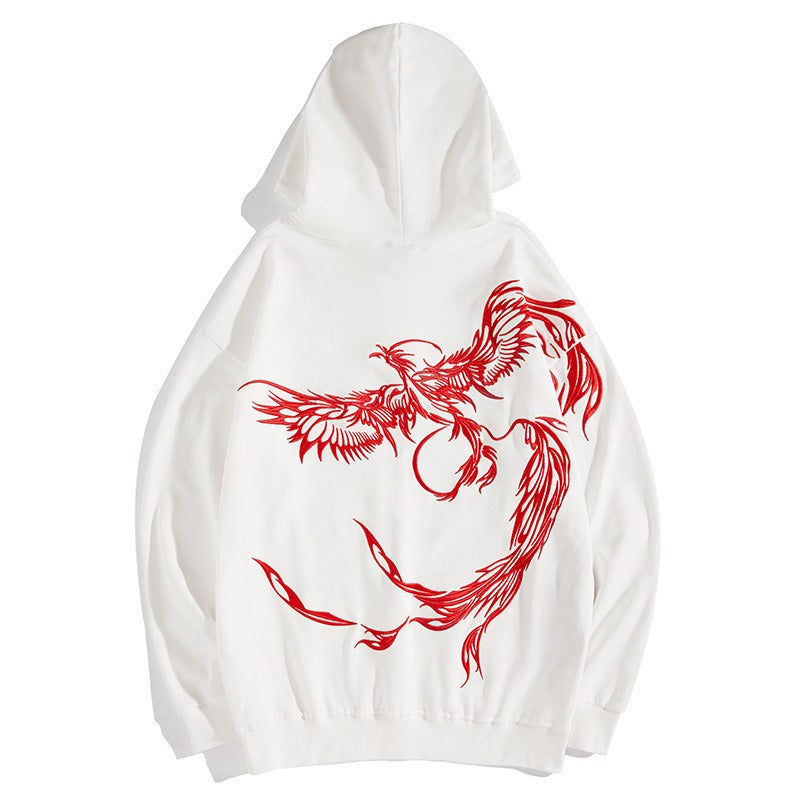 Golden Phoenix Embroidered Hoodie