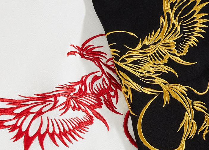 Golden Phoenix Embroidered Hoodie