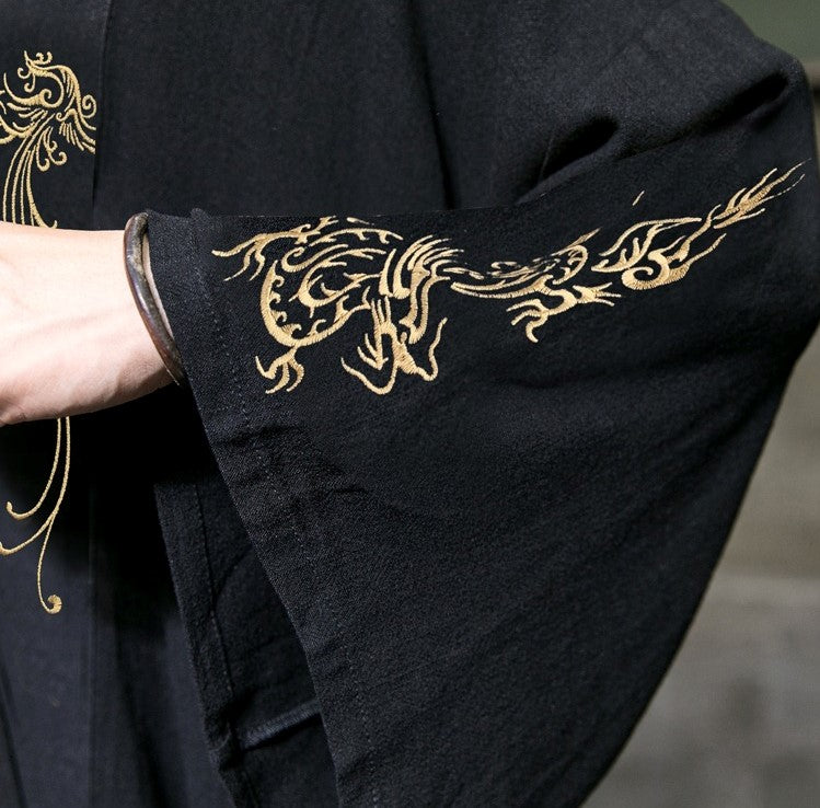 dragon embroidery kimono