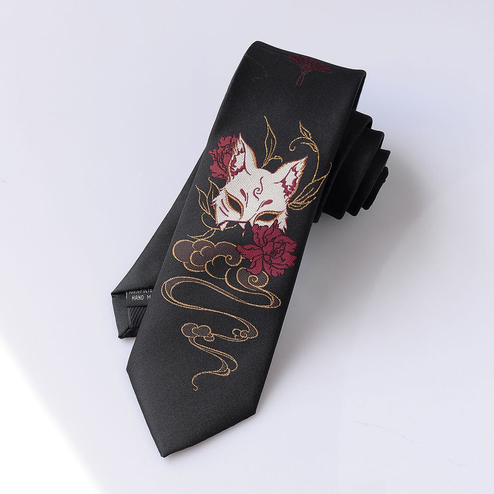 Embroidered tie
