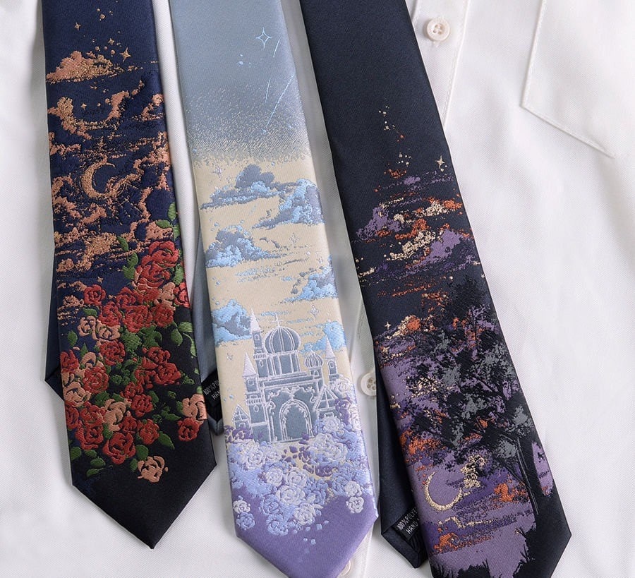 Embroidery tie