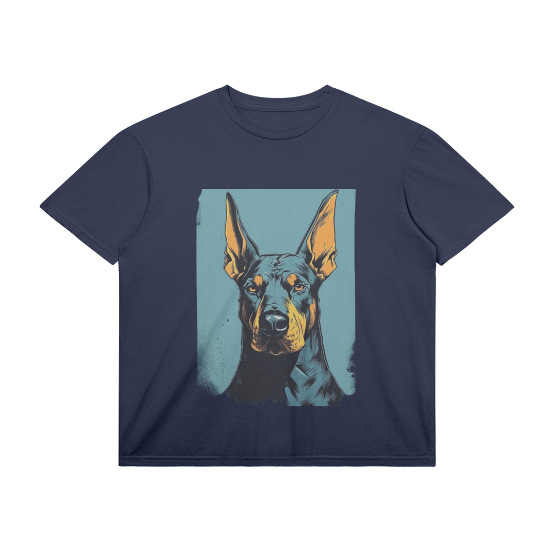 Cooler Dobermann - Normales Unisex-T-Shirt