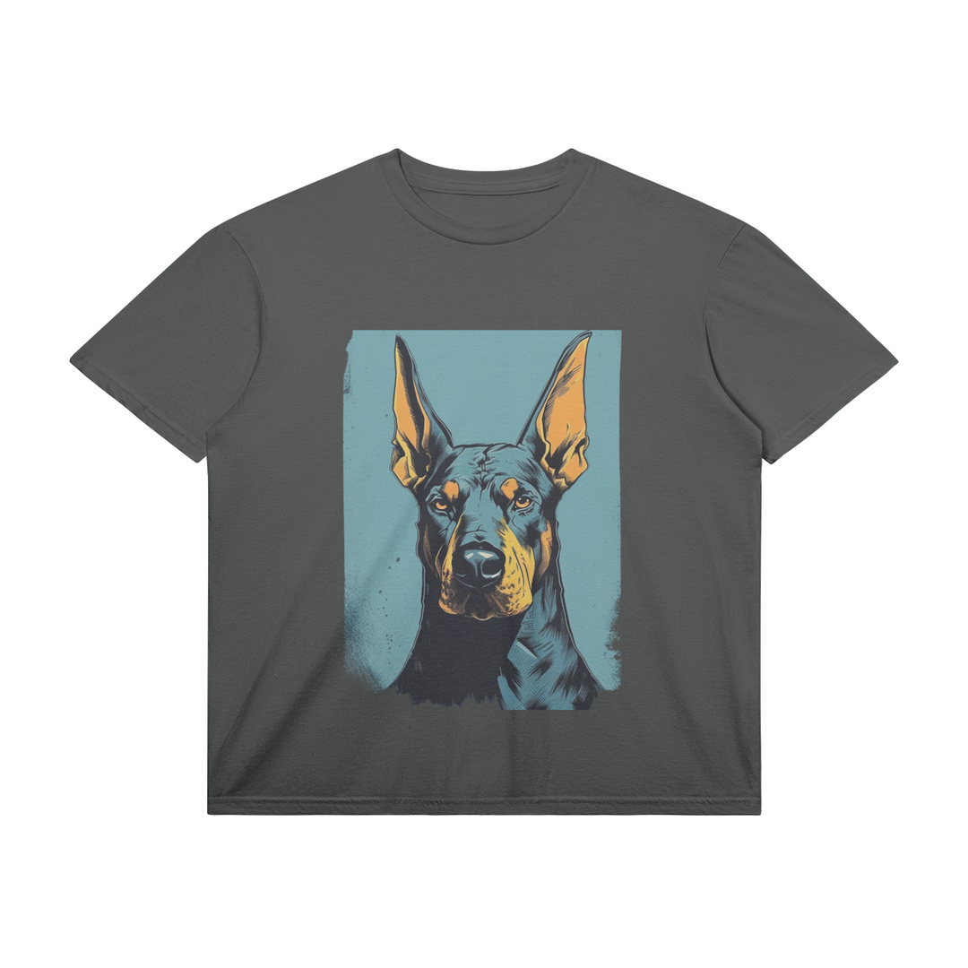 Cooler Dobermann - Normales Unisex-T-Shirt