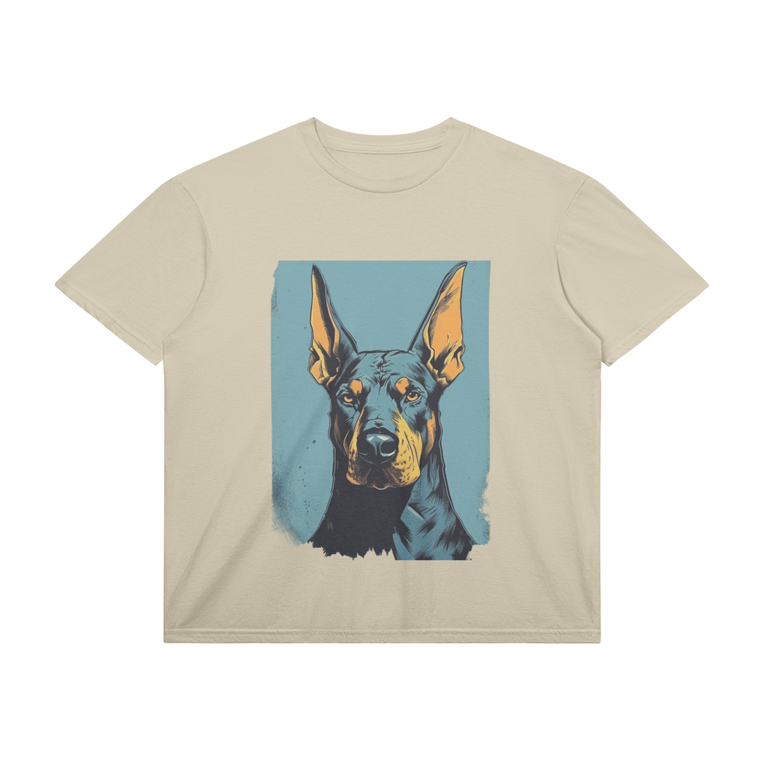 Cooler Dobermann - Normales Unisex-T-Shirt